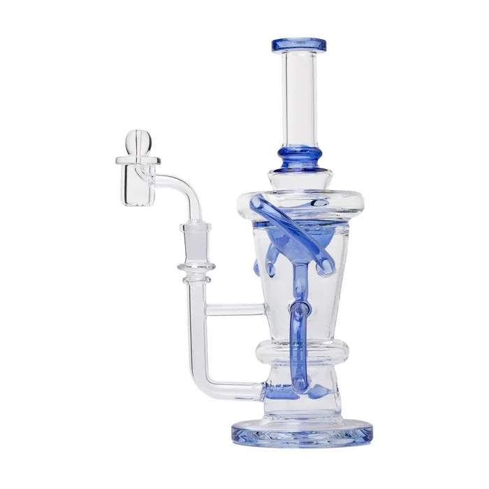 10.25 ” Straight Recycler Glass Water Pipe