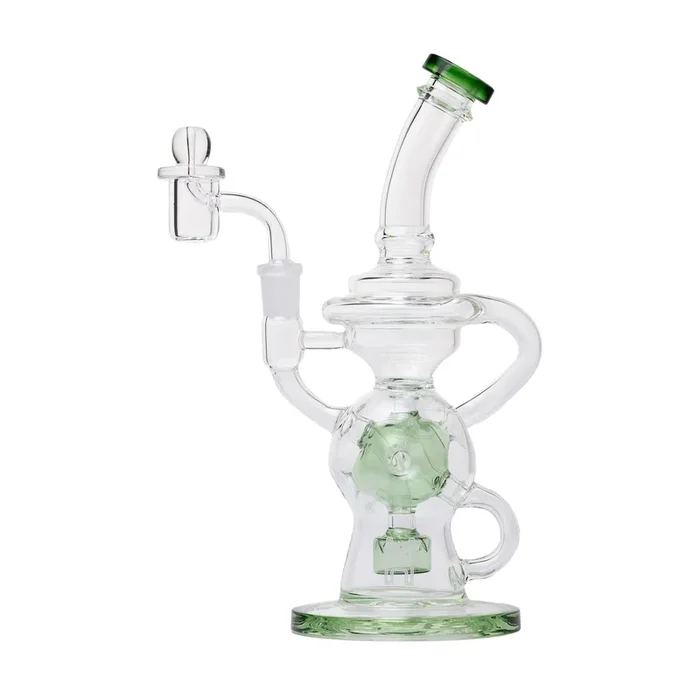 10″ Swiss Dab Rig Recycler with Carb Cap