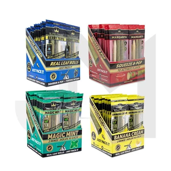 20 King Palm Mini 1G Rolls – Display Pack