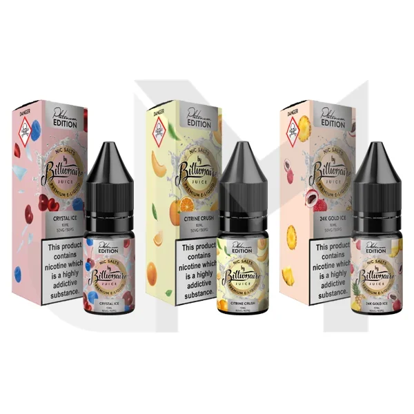 20mg Billionaire Juice Platinum Edition 10ml Nic Salts (50VG/50PG)