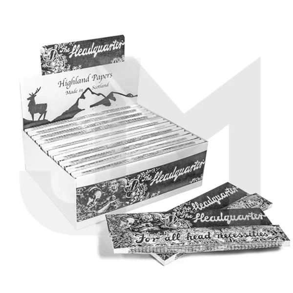 24 Highland Headquarters King Size Rolling Paper & Tips