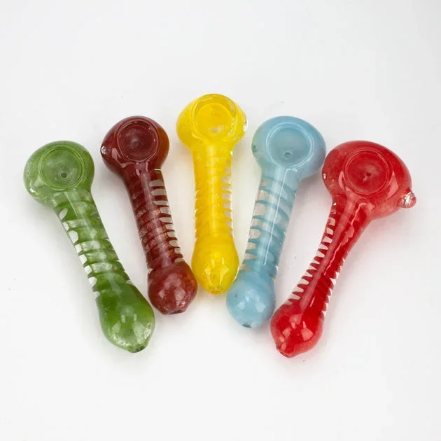 4.5 Inches – Soft Glass Hand Pipe – Pack of 2
