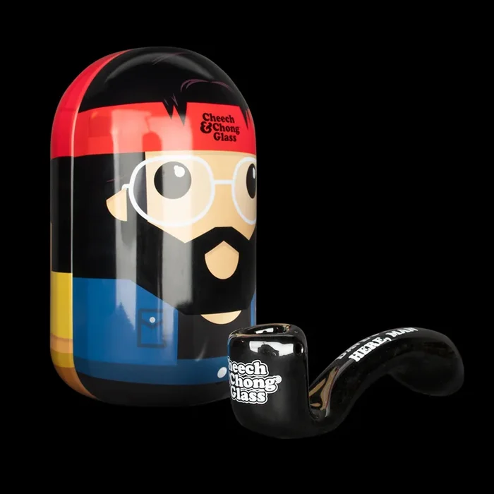 5.5 ” Dave’s Not Here, Man Sherlock Hand Pipe in Collectible Tin