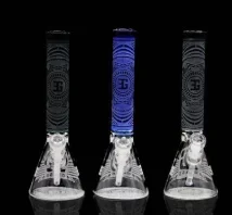 5″ Clear Striped Design Waterpipe (VPK-WP-09)