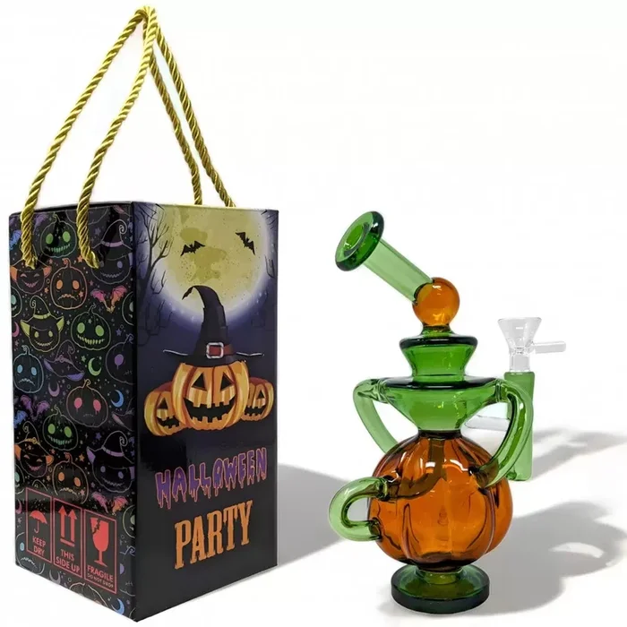 6 ” Pumpkin Recycler Halloween Water Pipe
