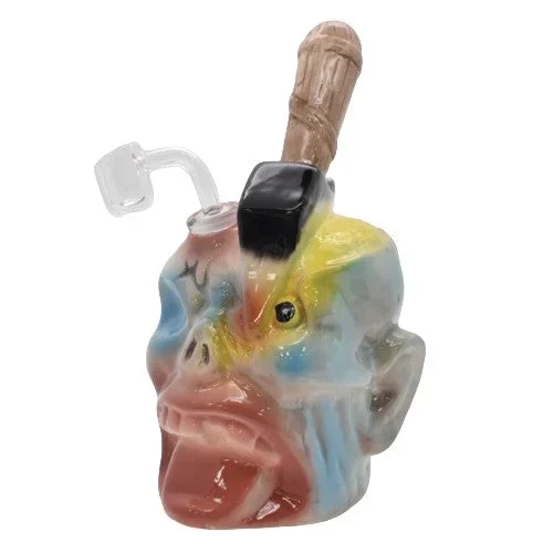 7.5″ Zombie Skeleton Bubbler with Color Variations – (1 Piece)