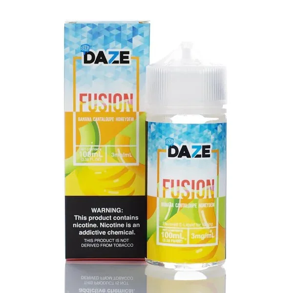 7 DAZE FUSION – BANANA CANTALOUPE HONEYDEW ICED – 100ML