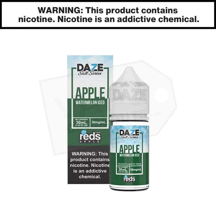 7 Daze Reds | Watermelon Iced – Nic Salt eJuice (30ml)