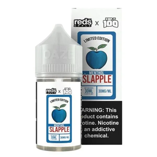 7Daze Reds x Keep It 100 30mL Salt – Slapple Menthol