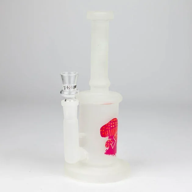 8′ Glow In The Dark Mushroom Glass Bong