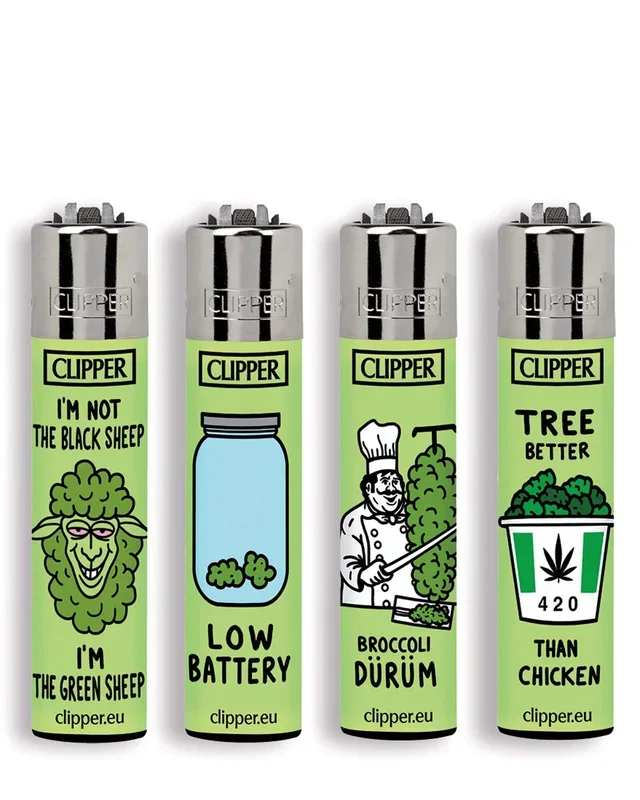 “The Greens ” Clipper Refillable Lighters