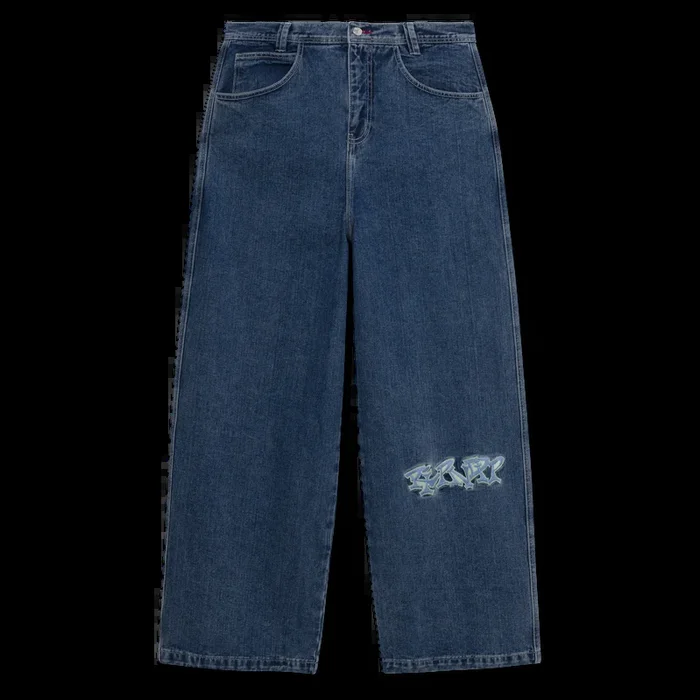 Ace Ultra Wide Leg Pants (Medium Wash)