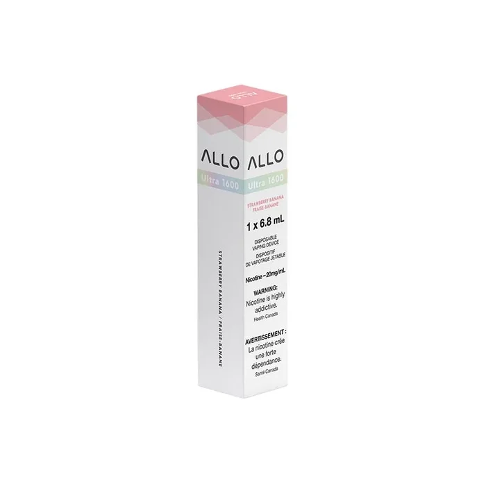 ALLO Ultra 1600 Disposable Vape – Strawberry Banana (ON)