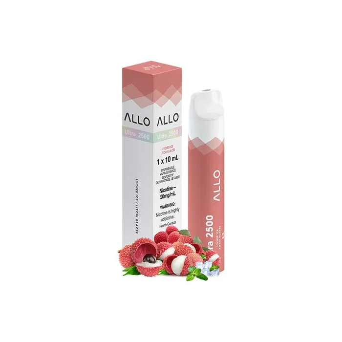 ALLO Ultra 2500 Disposable Vape – Lychee Ice (ON)