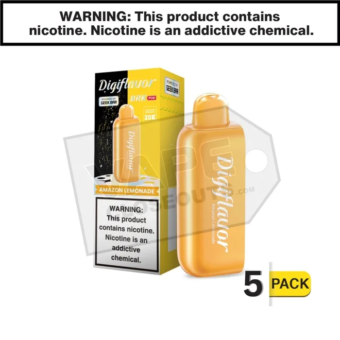 Amazon Lemonade Geek Bar DigiFlavor BRK Pod 20K Disposable Vape