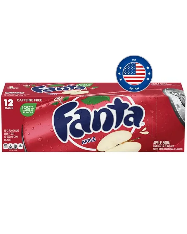 American Fanta Apple Soda Multipack, 12 x 355 ml