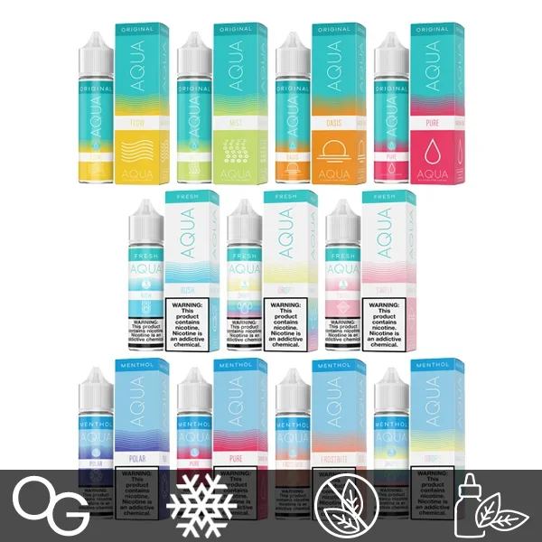 Aqua Series E-Liquid 60mL (Freebase)