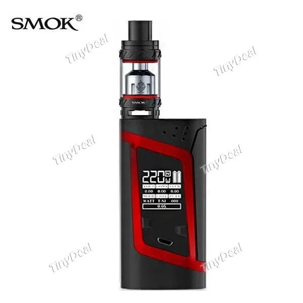Authentic Smoktech Smok Alien 220w Mod & TFV12 6ML Cloud Beast King Tank Atomizer Bundle Kit – Black