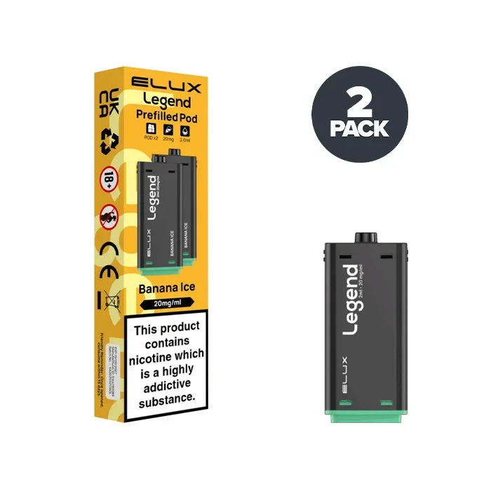 Banana Ice Elux Legend 1500 2 in 1 Prefilled Pods