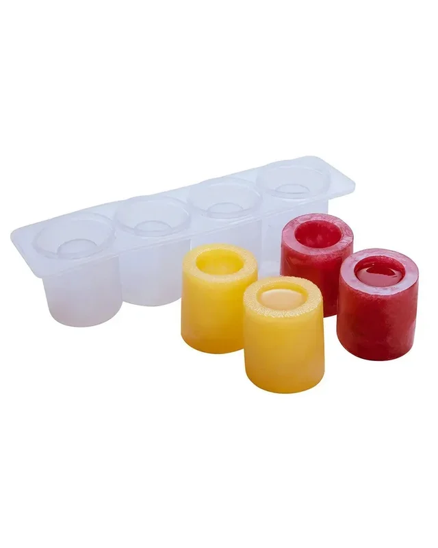 Beaumont 4 Cavity Clear Silicone Shot Glass Mould