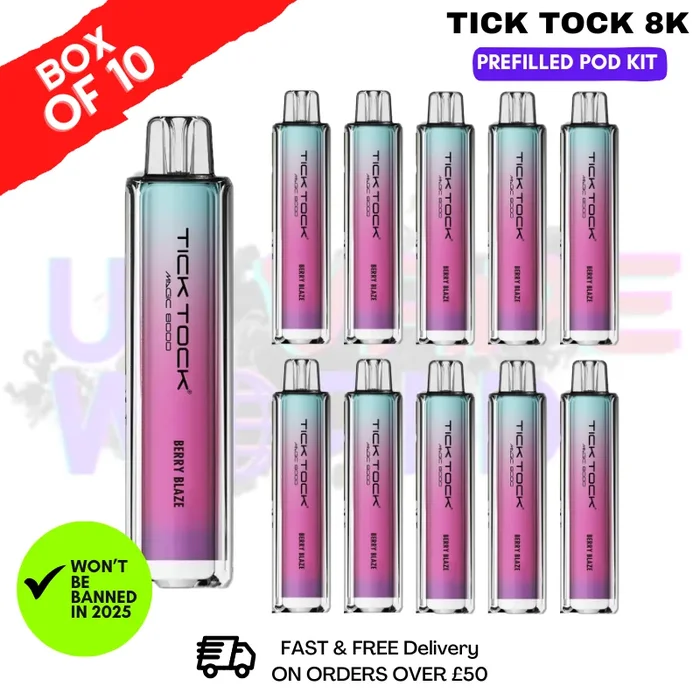 Berry Blaze Tick Tock Magic 8000 8K Box Of 10