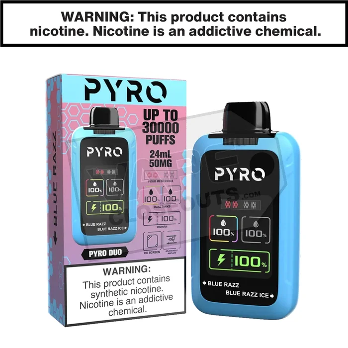 Berry Melon Ice + Melon Madness Pyro Duo 30K Disposable Vape