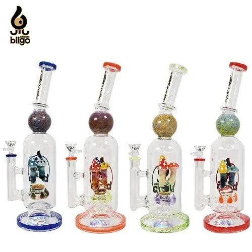 Biigo 13 ” Funky Mushrooom Water Pipe by Lookah