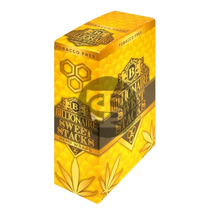 Billionaire Hemp Wraps 25 packs of 2, Sweet Stacks