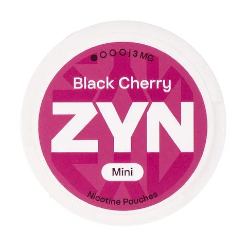 Black Cherry Mini Nicotine Pouches by Zyn