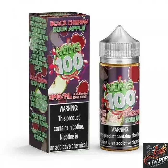 Black Cherry Sour Apple – NOMS 100 E-Liquid 100ml