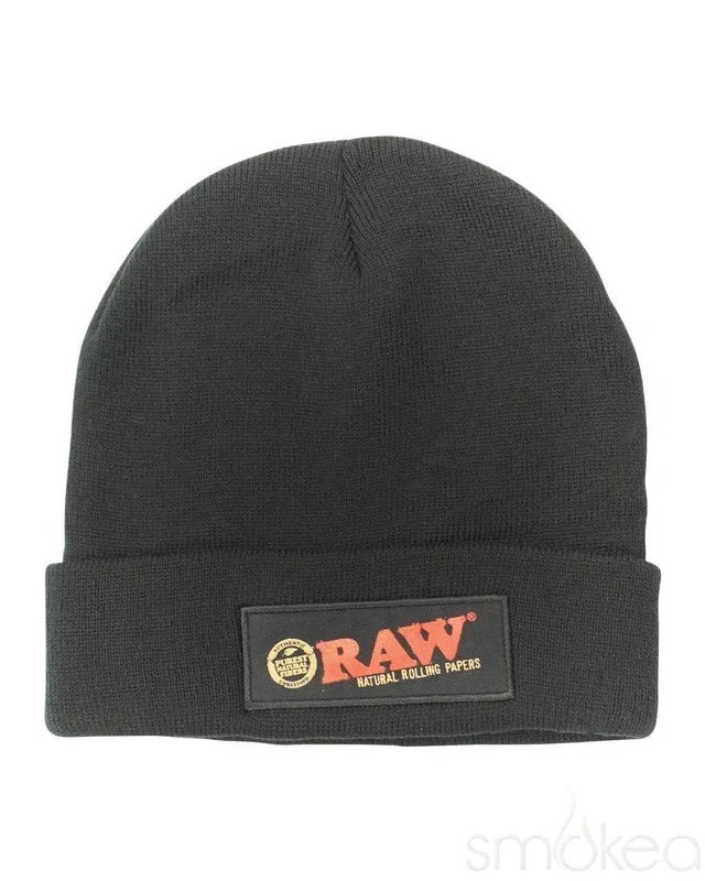 Black Raw Beanie