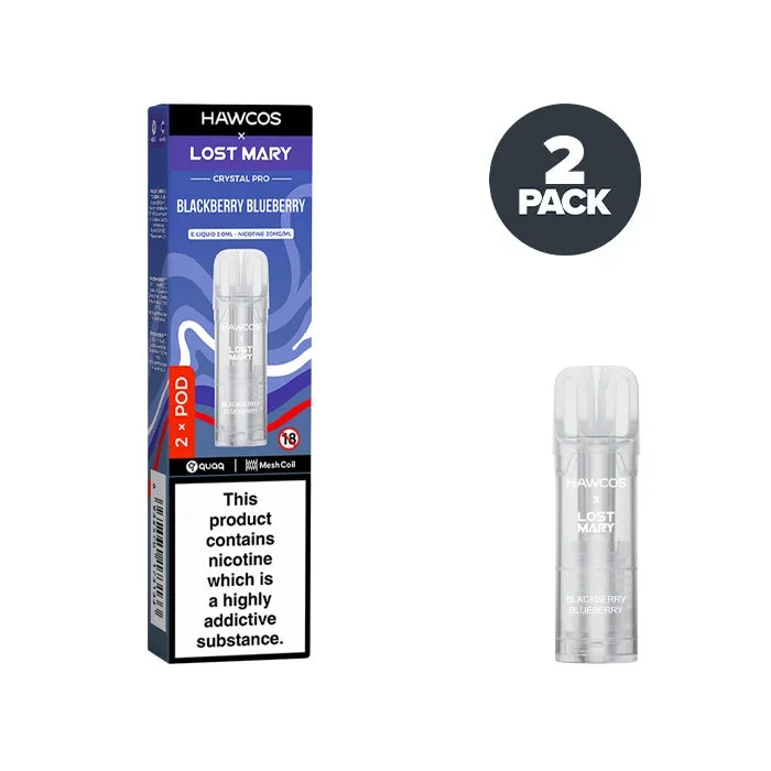 Blackberry Blueberry Hawcos X Lost Mary Crystal Pro Prefilled Pods