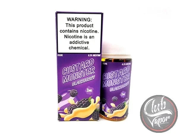 Blackberry Custard E-Liquid by Custard Monster 100mL