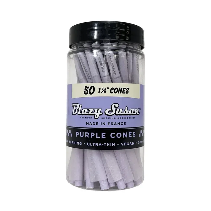 BLAZY SUSAN CONES | UNBLEACHED 1 1-4 CONES 50CT JAR