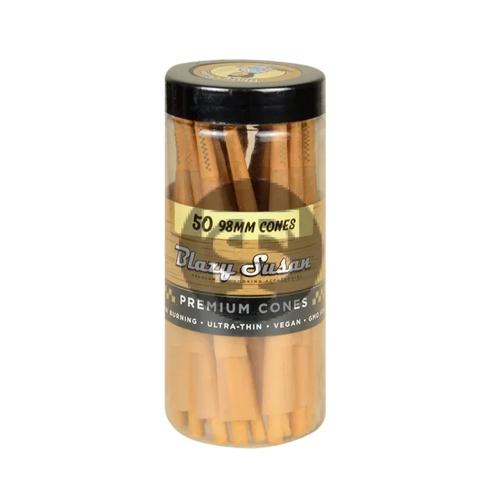 Blazy Susan Unbleached Cones 98mm Jar of 50