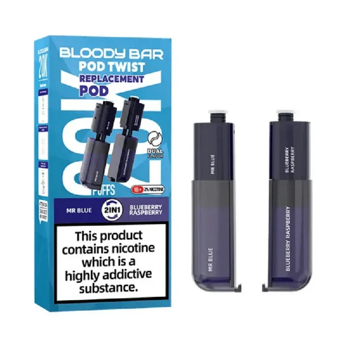 Bloody Bar Pod Twist 20K Pre-filled Pod Mr Blue / Blueberry Raspberry Flavor