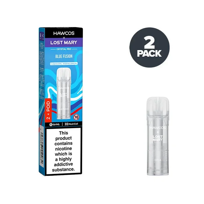 Blue Fusion Hawcos X Lost Mary Crystal Pro Prefilled Pods
