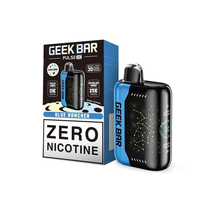 Blue Rancher Geek Bar Pulse X Zero Nicotine 25K Disposable Vape