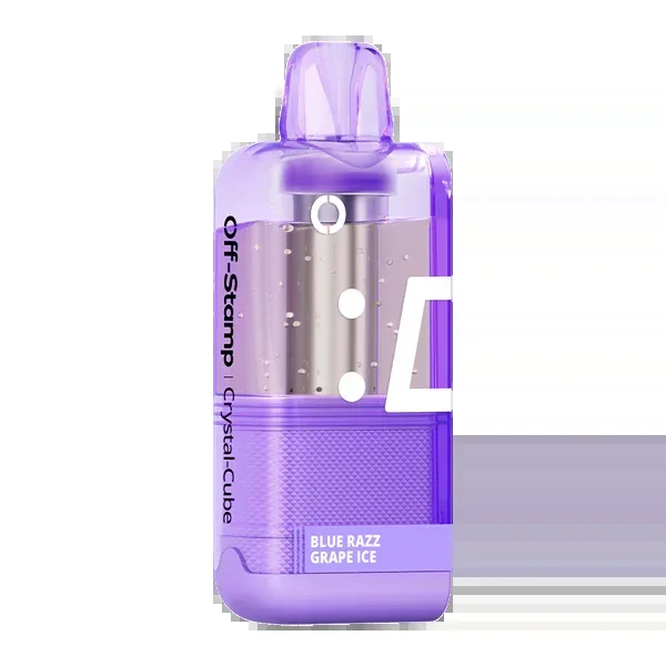 Blue Razz Grape Ice Off Stamp X-Cube Crystal Pod