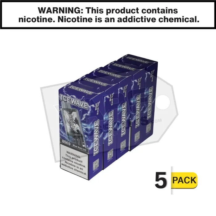 Blue Razz Ice Icewave X8500 Disposable Vape