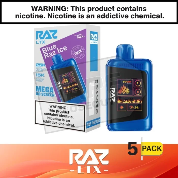Blue Razz Ice RAZ LTX 25K Disposable Vape