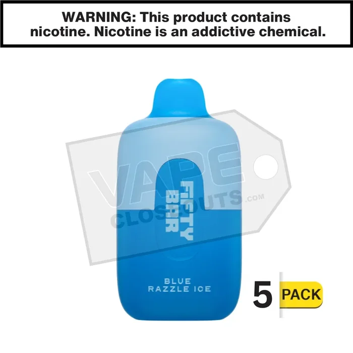 Blue Razzle Ice Fifty Bar Beard Vape