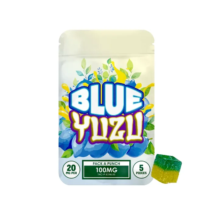 Blue Yuzu – Hidden Hills Punch THCP Gummies 100MG