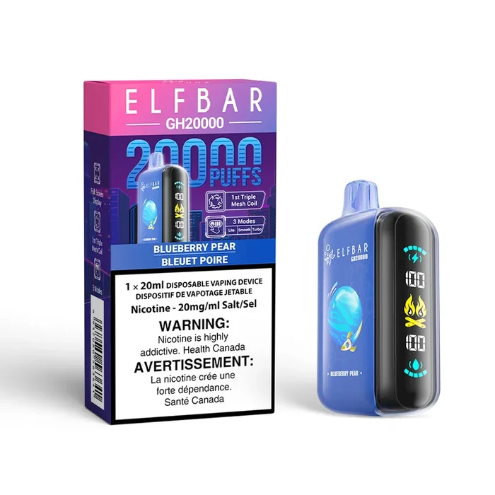 Blueberry Pear by Elfbar GH20K (20000 Puff) 20mL – Disposable Vape [ON]