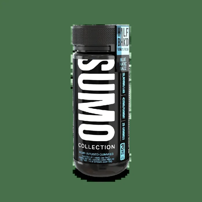 Bluematic Razz – Half Bak’d Sumo Gummies 10000MG