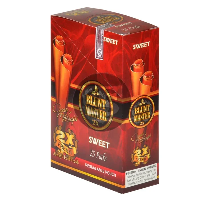 Blunt Master 2X Sweet Wraps 25 Pouches of 2
