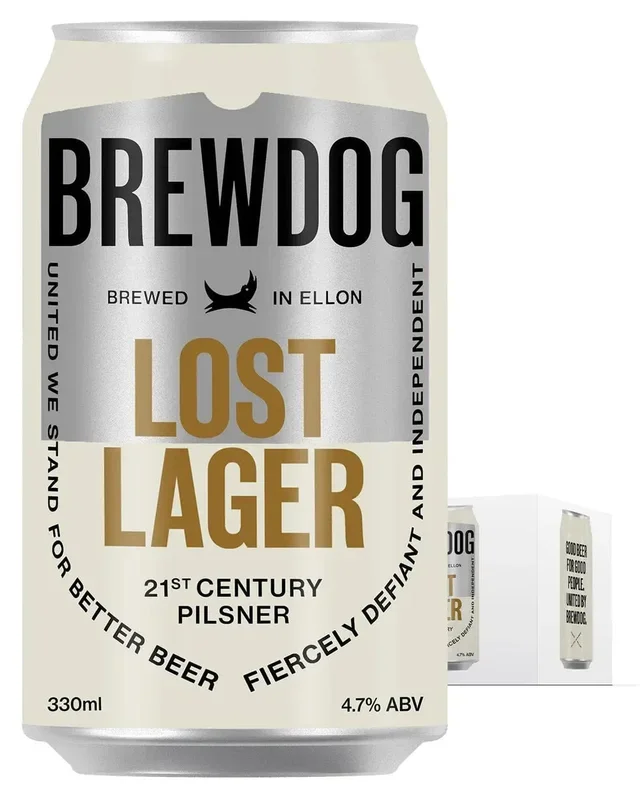 BrewDog Lost Lager Can Multipack, 4 x 330 ml