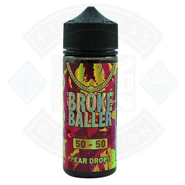 Broke Baller Pear Drops 0mg 80ml Shortfill E-Liquid