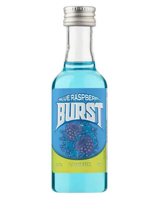 Burst Blue Raspberry Liqueur Miniature, 5 cl