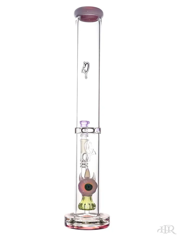 C2 Custom Creations – UV Purple Eyeball Single Showerhead Perc Straight Tube w/ UV (16 “)